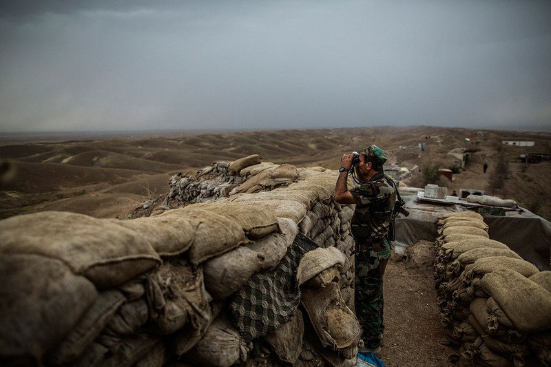 Cuoc song ngoai chien tuyen o Iraq qua anh